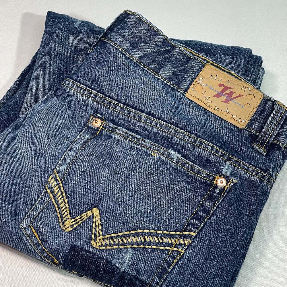 Winchester American Legend Distressed Patchwork Jeans Size 40